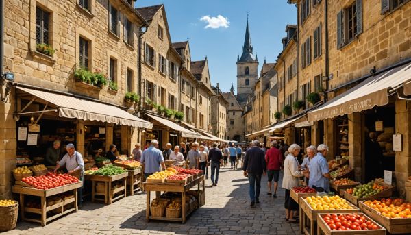 Pourquoi visiter le marché traditionnel de Sarlat pour des saveurs authentiques ?